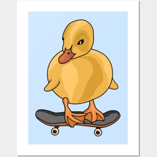 Skateboarding Duck Posters and Art